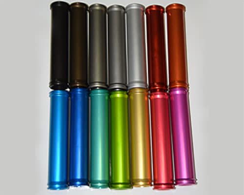 Anodized aluminium colourful component