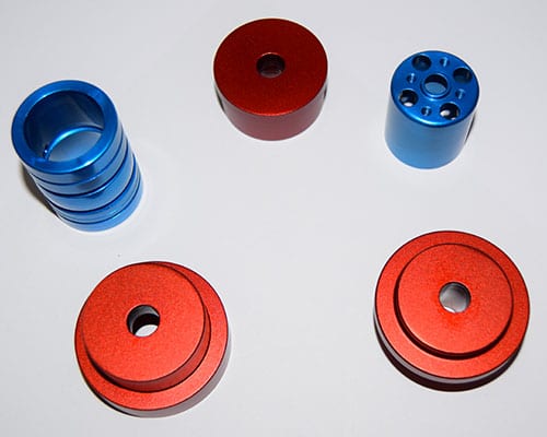 Colour anodizing service sample
